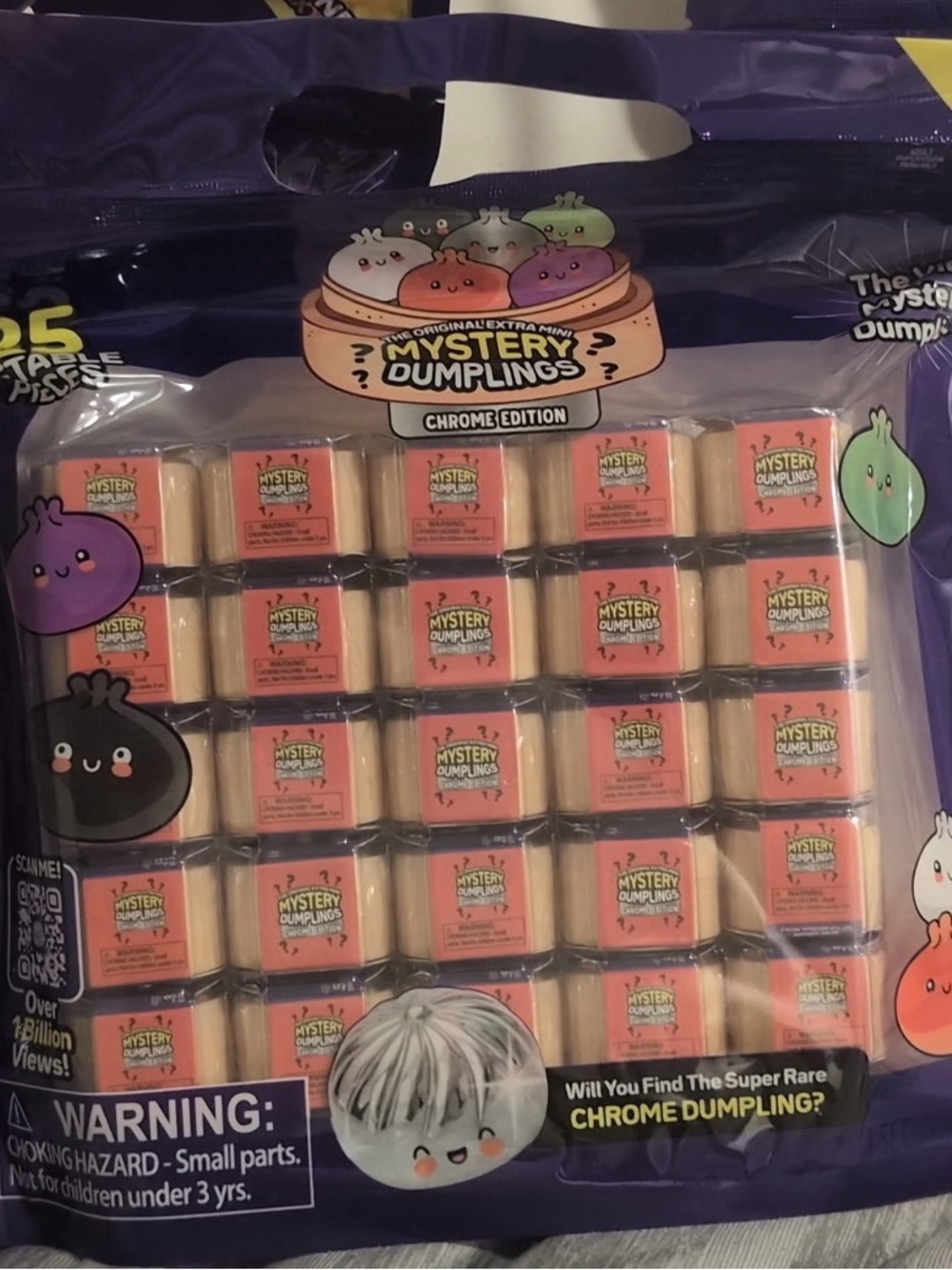 Crazy fun mini Chrome Edition Blind Pack x1 
Pink and Silver